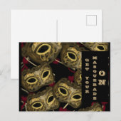 MASQUERADE KUNST  BRIEFKAART (Voorkant / Achterkant)