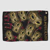 MASQUERADE KUNST    GOLFHANDDOEK (Horizontaal)