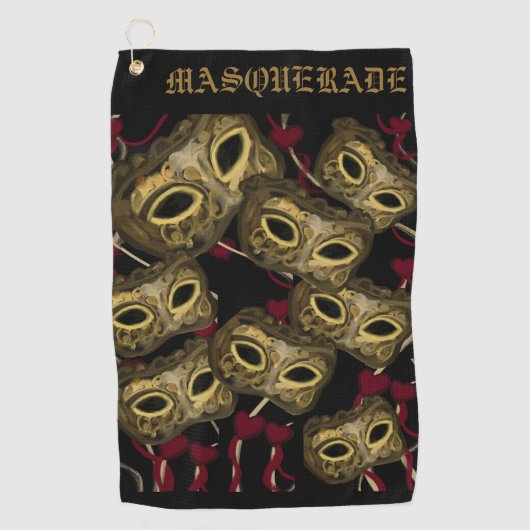 MASQUERADE KUNST    GOLFHANDDOEK (Voorkant)