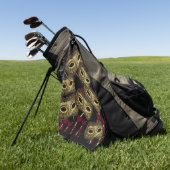 MASQUERADE KUNST    GOLFHANDDOEK (Groen)
