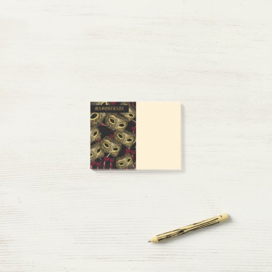 MASQUERADE KUNST POST-IT® NOTES (Op bureau)