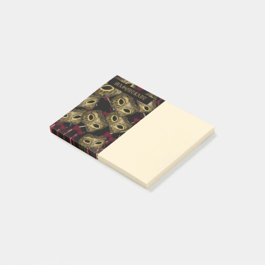 MASQUERADE KUNST POST-IT® NOTES (Schuin)