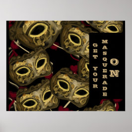 MASQUERADE KUNST   POSTER