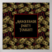 MASQUERADE KUNST    POSTER (Voorkant)