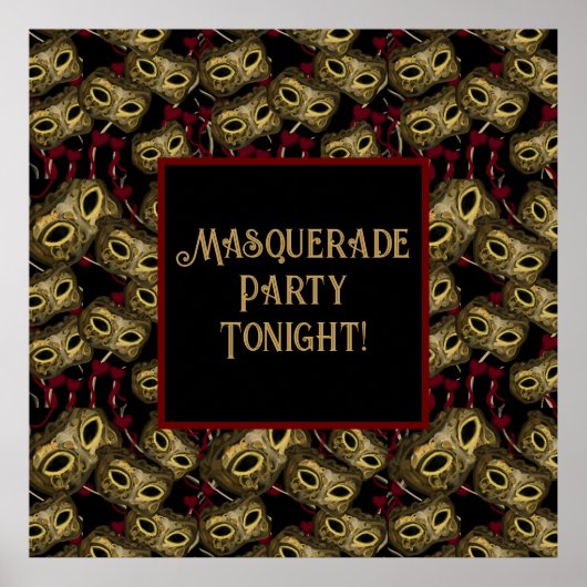 MASQUERADE KUNST    POSTER (Voorkant)