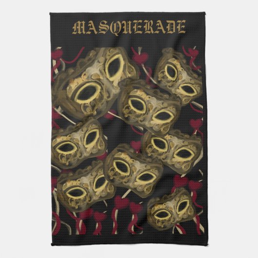 MASQUERADE KUNST     THEEDOEK (Verticaal)