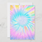 Masquerade, Lace, Diamonds Tie Dye Quinceañera Kaart (Achterkant)