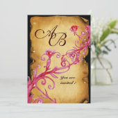 MASQUERADE MAGIC BERRIES MONOGRAM, Parchment Kaart (Staand voorkant)