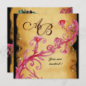 MASQUERADE MAGIC BERRIES MONOGRAM red Kaart (Voorkant / Achterkant)