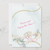 Masquerade Mardi Gras Carnival Pastel Winter Ball Kaart (Achterkant)