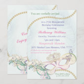 Masquerade Mardi Gras Carnival Pastel Winter Ball Kaart (Voorkant / Achterkant)