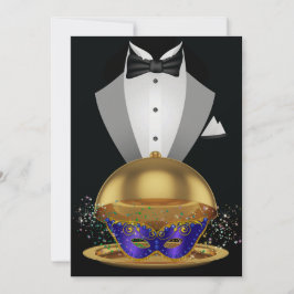 Masquerade / Mardi Gras Elegante Uitnodiging
