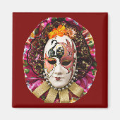 Masquerade, Mardi Gras-masker Magneet (Voorkant)