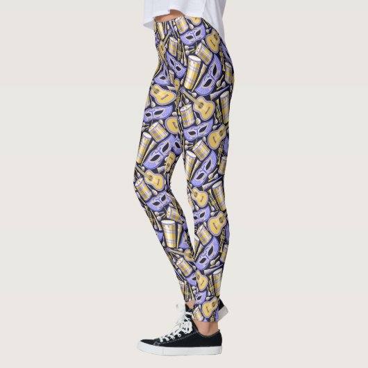 Masquerade Mardi Gras Pop Mode Leggings (Links)