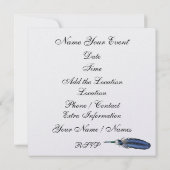 Masquerade Mardi Gras Uitnodiging (Achterkant)