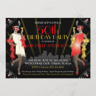 Masquerade Mardi Gras verjaardagsuitnodiging Kaart
