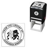 Masquerade Mask #1 Bibliotheek Boeknaam Zelfinktende Stempel (In situ)