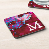 Masquerade Mask Costume Hal Monogram Drink Onderze Bier Onderzetter (Linkerzijde)