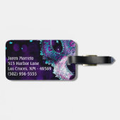 Masquerade Mask Costume Hallo Monogram Bagagelabel (Achterkant horizontaal)