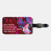 Masquerade Mask Costume Hallo Monogram Bagagelabel (Achterkant horizontaal)