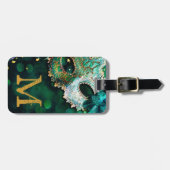 Masquerade Mask Costume Hallo Monogram Bagagelabel (Voorkant horizontaal)