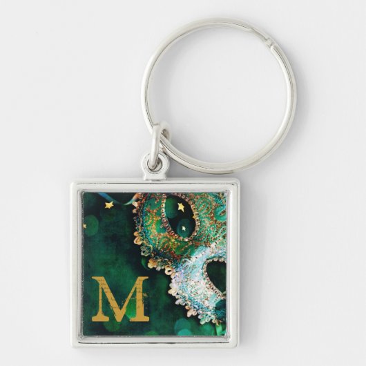 Masquerade Mask Costume Halloween Mardi Sleutelhan Sleutelhanger (Voorkant)