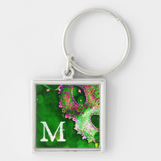 Masquerade Mask Costume Halloween Mardi Sleutelhan Sleutelhanger (Voorkant)