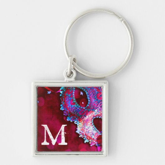 Masquerade Mask Costume Halloween Mardi Sleutelhan Sleutelhanger (Voorkant)