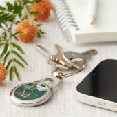 Masquerade Mask Costume Halloween Mardi Sleutelhan Sleutelhanger (Zijkant)