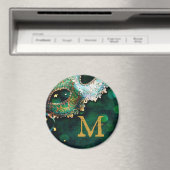 Masquerade Mask Costume Monogram Initiaal Magnet (Insitu (Vaatwasser))