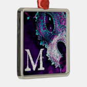 Masquerade Mask Costume Monogram Initiaal Ornament (Rechts)