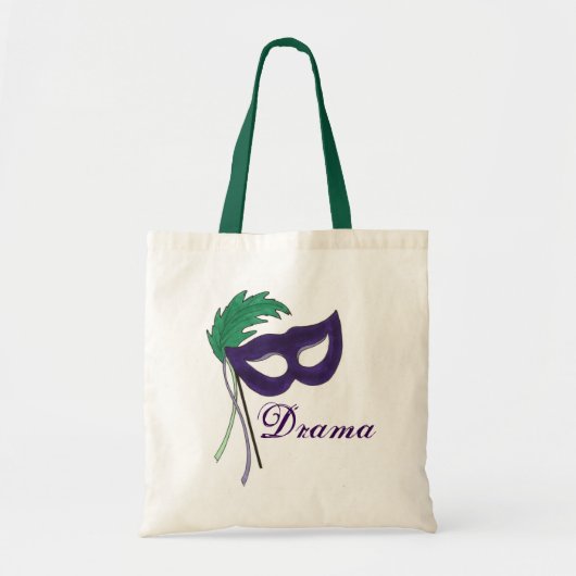 Masquerade Mask Drama Club Theater Canvas tas (Voorkant)