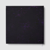 Masquerade Mask Gold Purple Dramatic 50th Birthday Gastenboek (Achterkant)