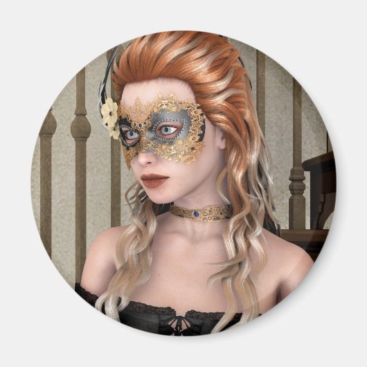 Masquerade Mask Magneet (Voorkant)