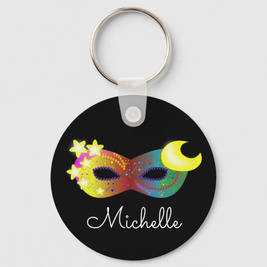 Masquerade Mask Personalized Sleutelhanger (Voorkant)