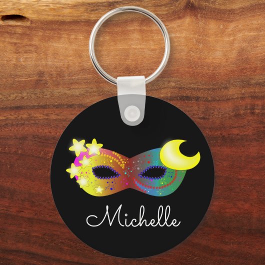 Masquerade Mask Personalized Sleutelhanger (Voorkant)