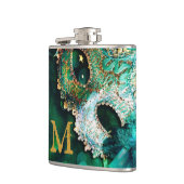 Masquerade Masker Costume Monogram Whiskey Flask Heupfles (Links)