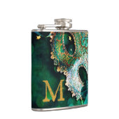 Masquerade Masker Costume Monogram Whiskey Flask Heupfles (Rechts)