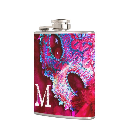 Masquerade Masker Costume Monogram Whiskey Flask Heupfles (Links)