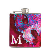 Masquerade Masker Costume Monogram Whiskey Flask Heupfles (Voorkant)