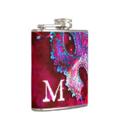 Masquerade Masker Costume Monogram Whiskey Flask Heupfles (Rechts)