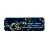 Masquerade Masker Mask Birthday Party Etiket (Voorkant)