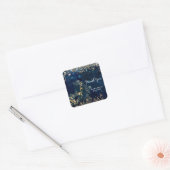 Masquerade Masker Mask Birthday Party Vierkante Sticker (Envelop)