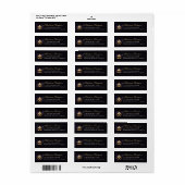 Masquerade Masker Paars Dramatisch Retouradres Etiket (Full Sheet)
