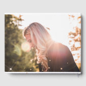 Masquerade-masker roze goud glitters glans Sweet 1 Gastenboek (Achterkant)