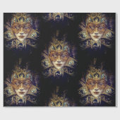 Masquerade masker Victoriaans elegante gothic Cadeaupapier (Vlak)