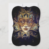 Masquerade masker Victoriaans elegante gothic Kaart (Voorkant)