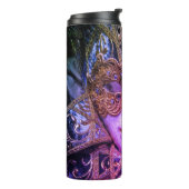 Masquerade masker Victoriaans elegante gothic Thermosbeker (Gedraaid links)