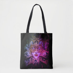 Masquerade masker Victoriaans elegante gothic Tote Bag