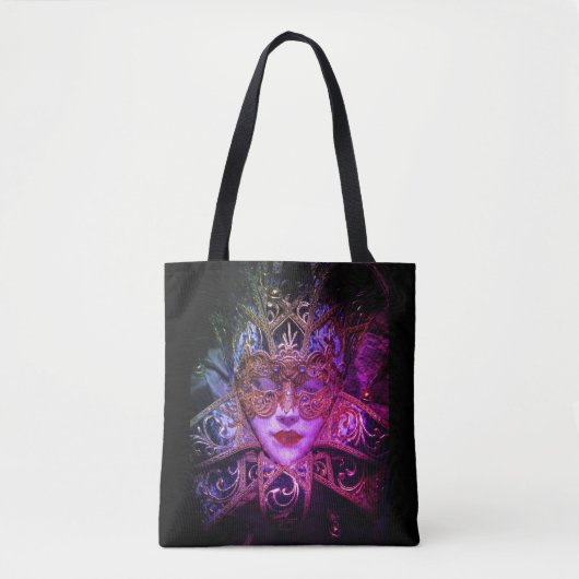 Masquerade masker Victoriaans elegante gothic Tote Bag (Voorkant)